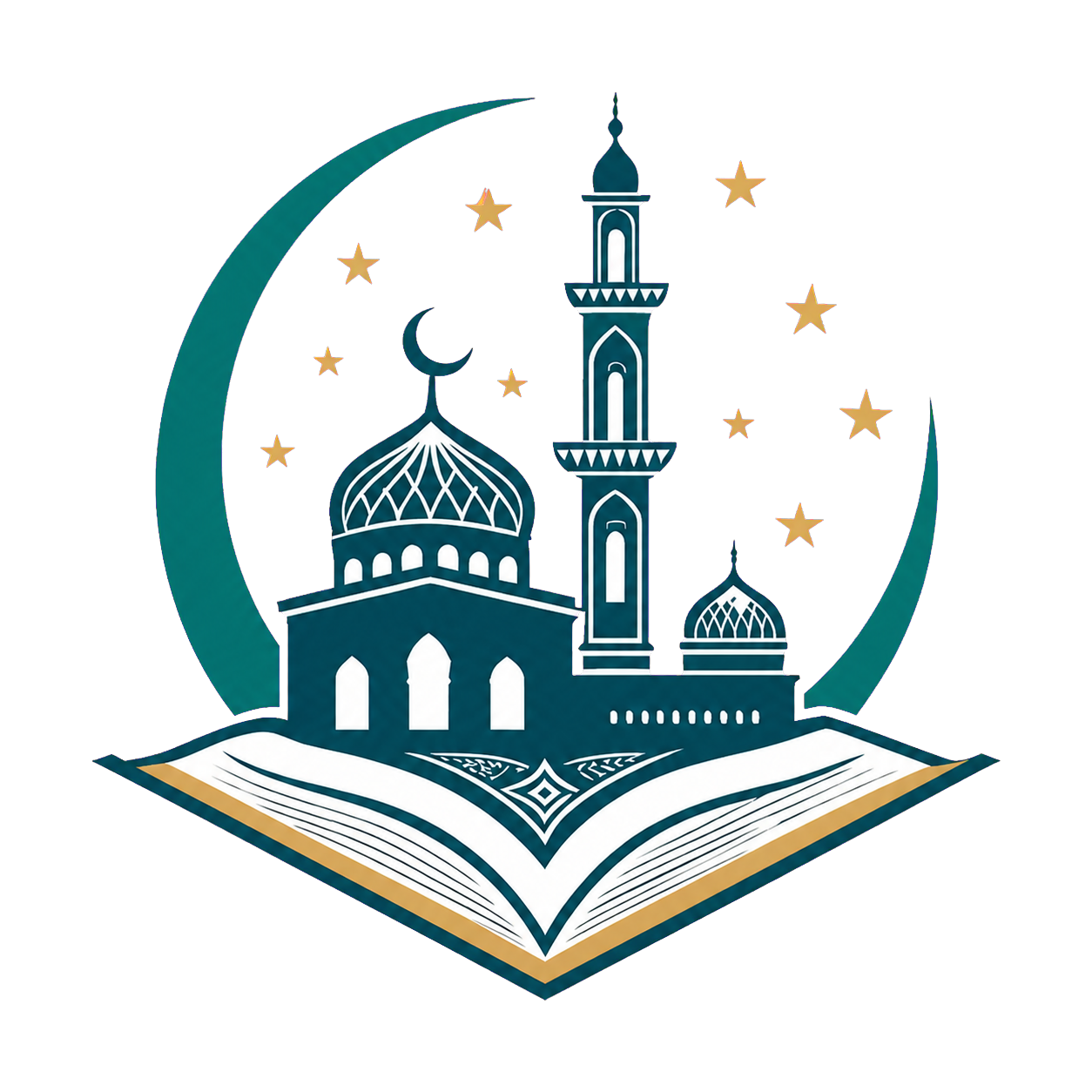 Hilal, cami ve kitap motifli İrşad AI amblemi